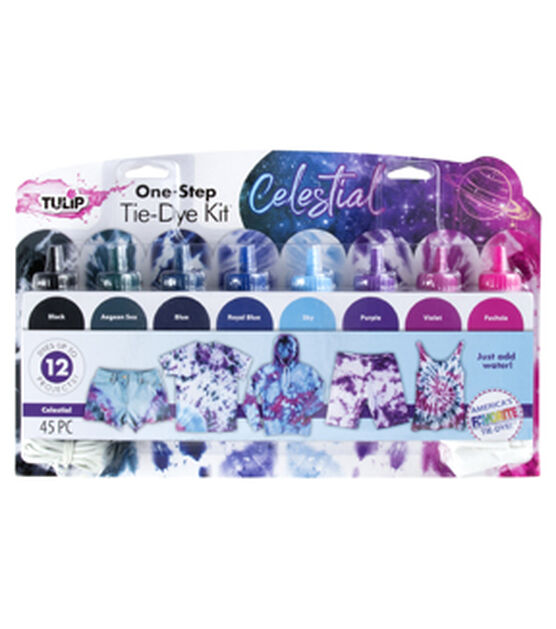 Tulip 45ct Celestial One Step Fabric Tie Dye 8 Color Kit