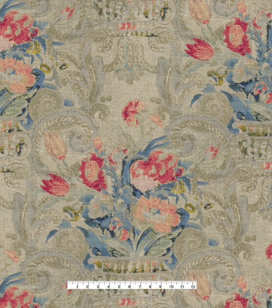 Waverly Upholstery 6"x6" Fabric Swatch Volterra Giardino, , hi-res, image 4