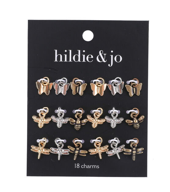 18ct Gold & Silver Metal Insect Charms by hildie & jo