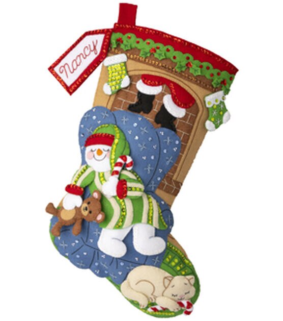 Bucilla 18 Christmas Dreaming Felt Stocking Kit