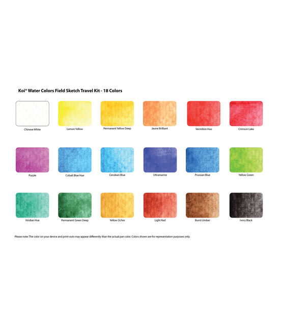 Sakura Koi Water Colors Pocket Field Sketch Box with Brush 18 Colors, , hi-res, image 2