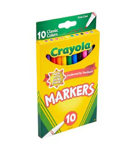 Crayola 10ct Classic Fine Line Markers, , hi-res, image 3