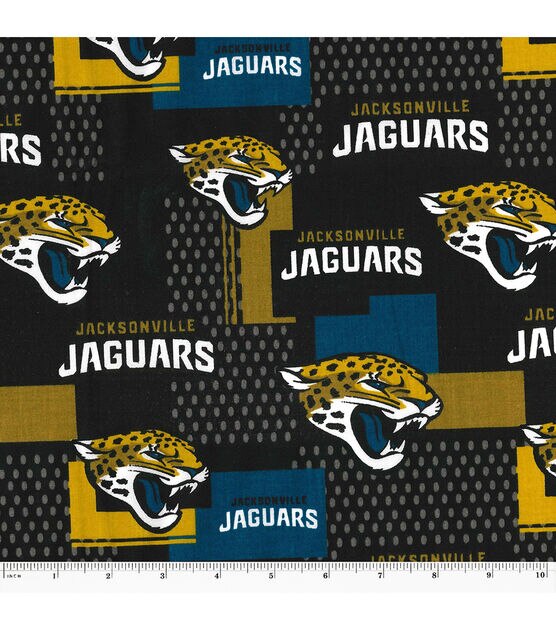 Fabric Traditions Jacksonville Jaguars Cotton Fabric Black