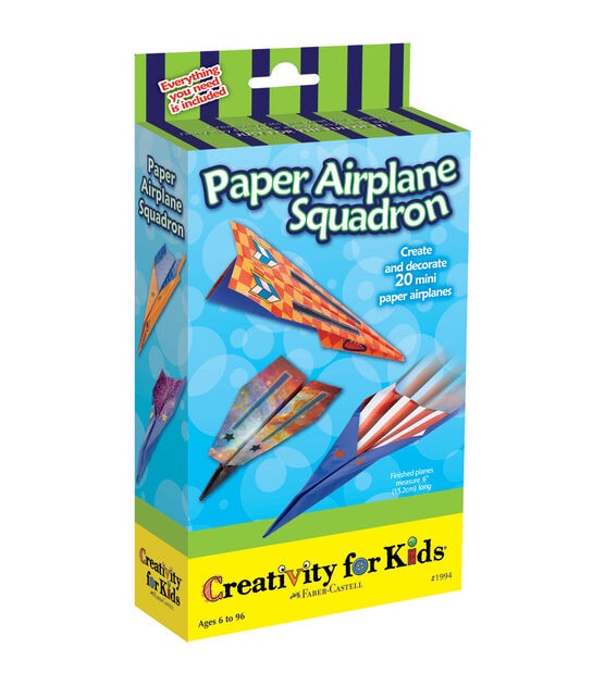 Creativity For Kids 20ct Paper Airplane Squadron Kit