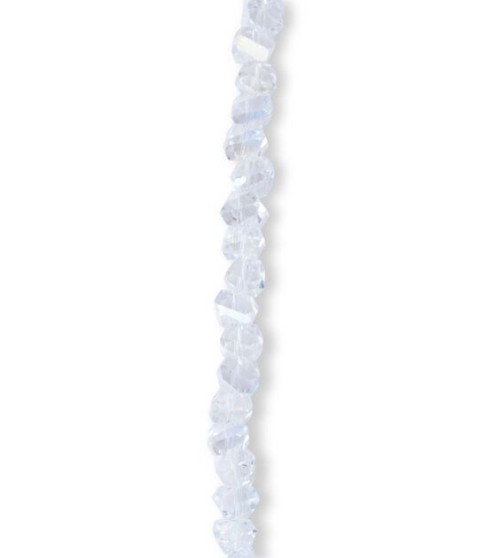 7" Clear Nugget Glass Strung Beads by hildie & jo, , hi-res, image 3