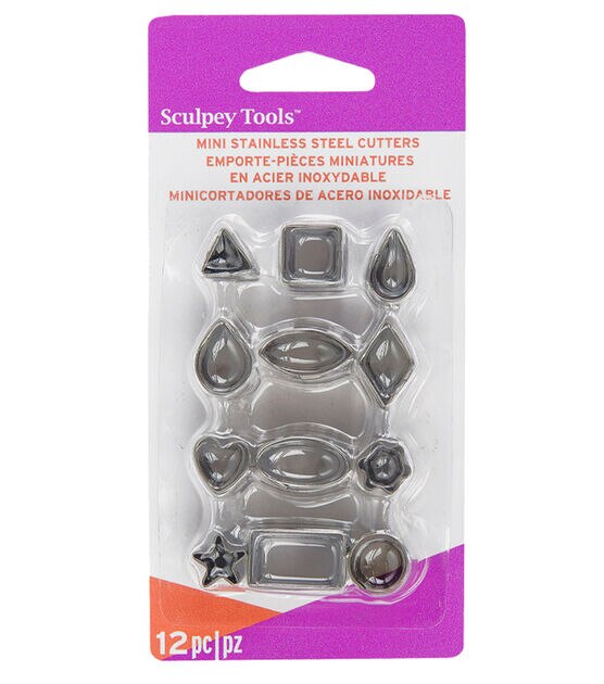 Sculpey 12pc Stainless Steel Crinkle Cutters