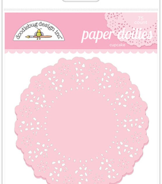 Doodlebug 75 pk 4.5in Paper Doilies - Cupcake