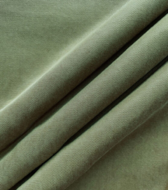 Dark Olive Sand Washed Cupro Twill Fabric, , hi-res, image 2