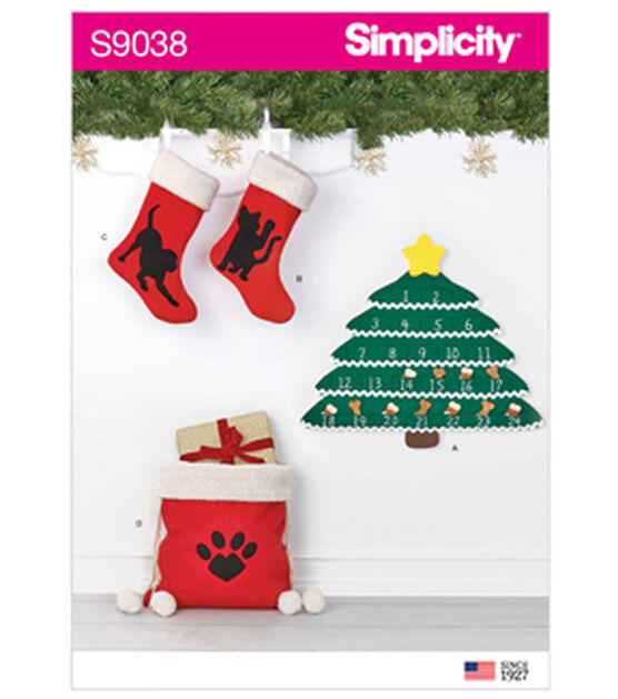 Simplicity S9038 Holiday Countdown Calendar & Accessories Sewing Pattern