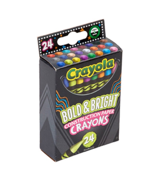Crayola 24ct Bold & Bright Construction Paper Crayons, , hi-res, image 2