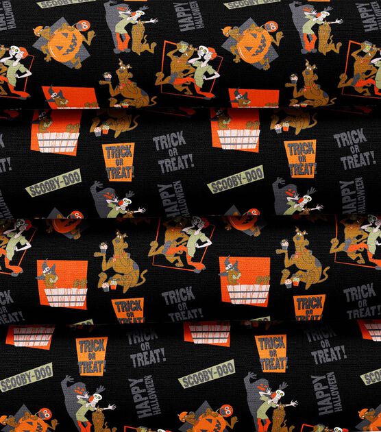 Scooby Tricks Halloween Cotton Fabric, , hi-res, image 3