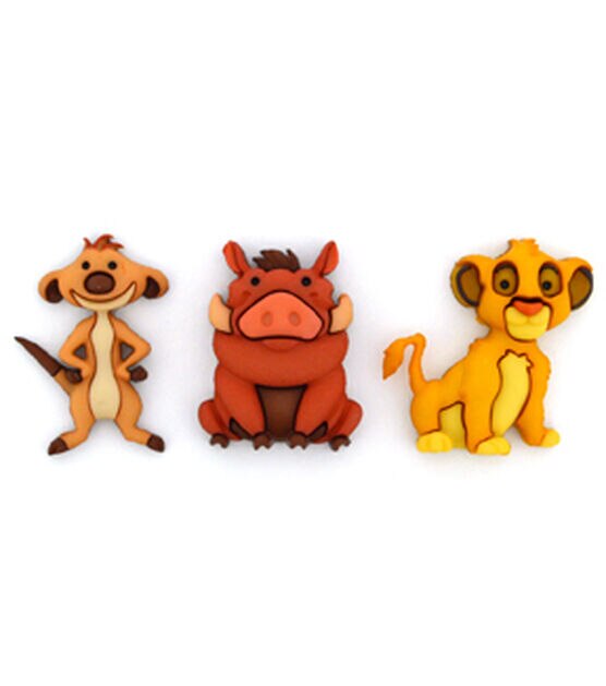 Dress It Up 3ct Disney the Lion King Novelty Buttons