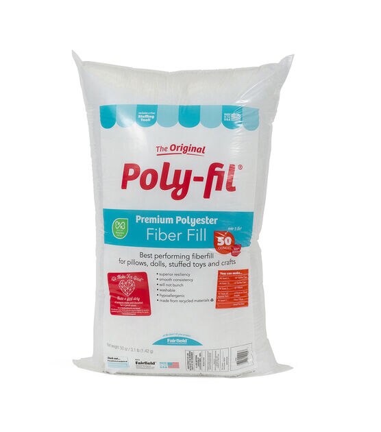 Poly-Fil Premium Polyester Fiber Fill 50oz bag