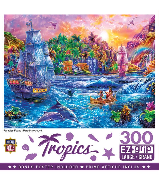MasterPieces 18" x 24" Tropics Paradise Found Jigsaw Puzzle 300pc