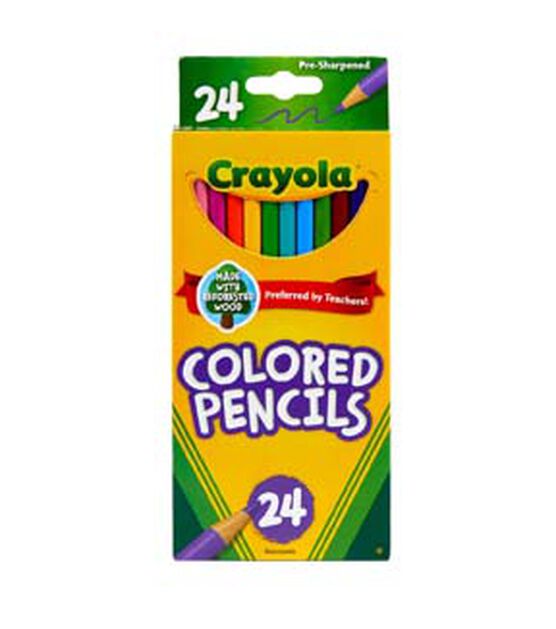 Crayola 24ct Bright Long Colored Pencils