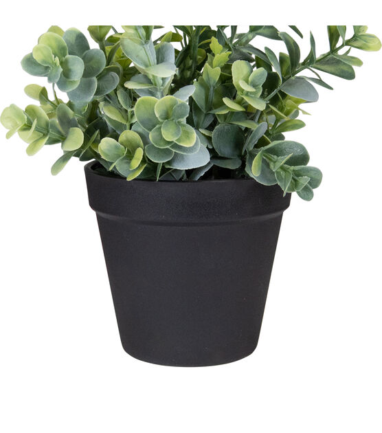 Northlight 10" Green Artificial Melia Azedarach Plant in Black Pot, , hi-res, image 3