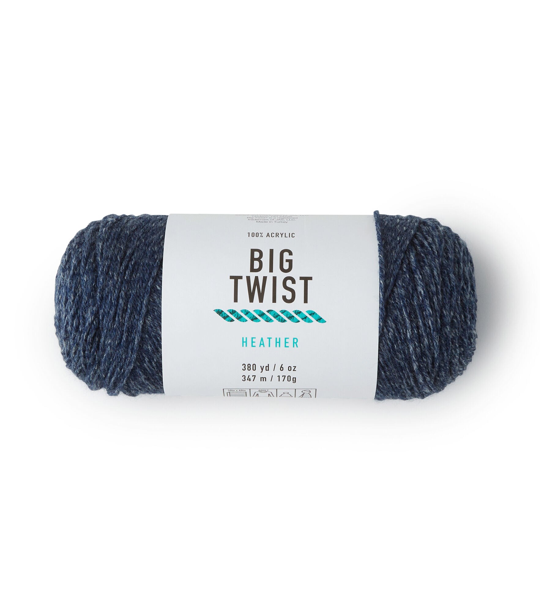 Big Twist 2oz Medium Weight Cotton Blend 107yd Yarn - Underwater Stipple - Big Twist Yarn - Yarn & Needlecrafts