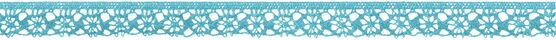 Wrights Cluny Lace Trim 0.5'' Neon Blue