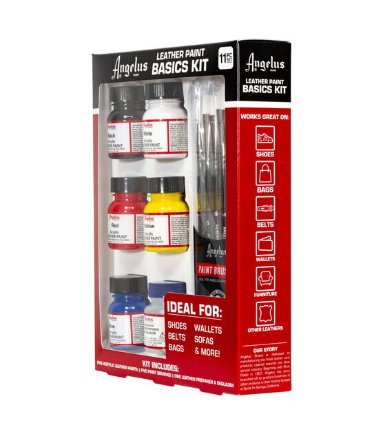 Angelus Acrylic Leather Paint Starter Kit (Multicolour) : : Home &  Kitchen