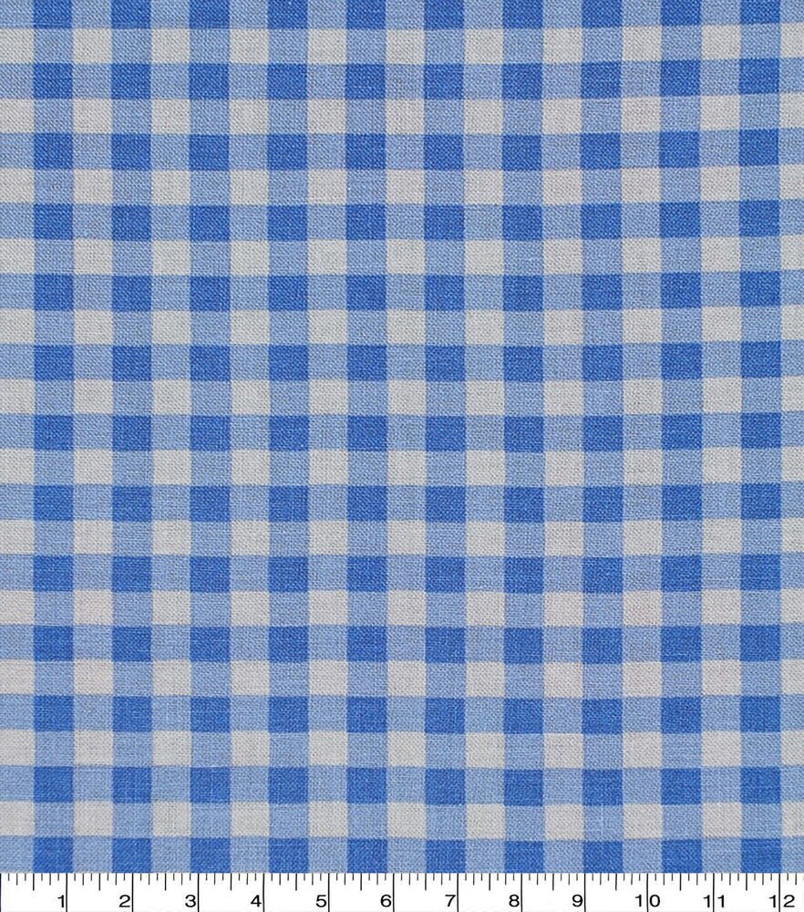 Check Cotton Fabric by Keepsake Calico, Light Blue, swatch