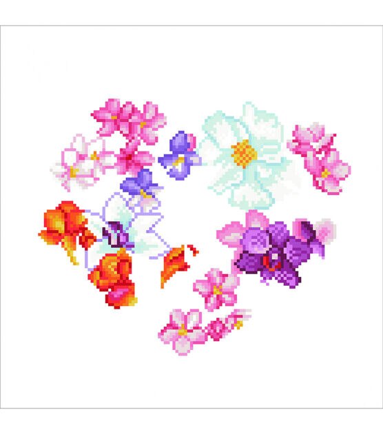 Diamond Dotz Diamond Facet Art Kit Flower Heart, , hi-res, image 3