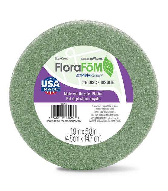 FloraCraft 6" Green FloraFoM Disc