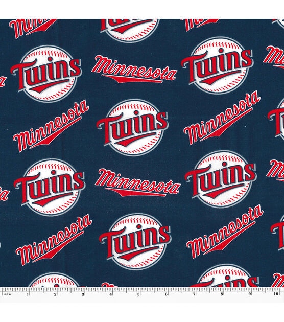 Fabric Traditions Minnesota Twins Cotton Fabric Logo