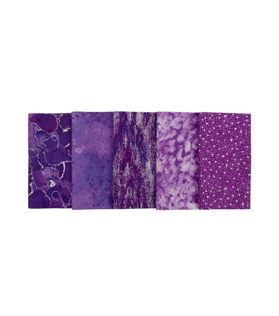 18" x 21" Purple Cotton Fabric Quarters 5ct, , hi-res, image 2
