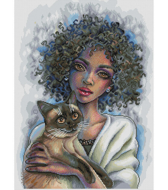 Diamond Art Club 22" x 30" Kitty Cuddles Painting Kit, , hi-res, image 2