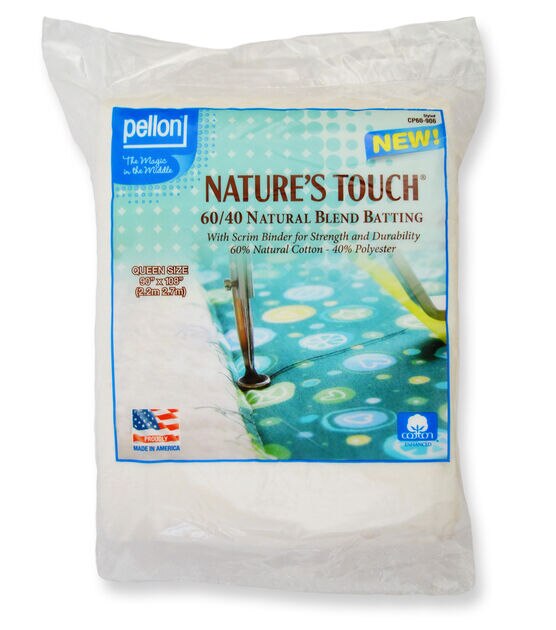 Pellon Nature's Touch 60/40 Natural Blend Batting 90"x108"