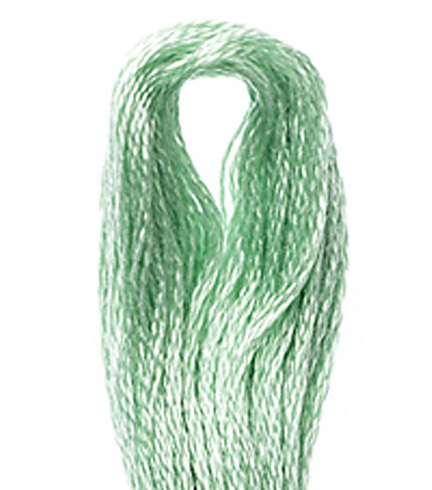 DMC 8.7yd Greens & Grays 6 Strand Cotton Embroidery Floss, 954 Nile Green, swatch, image 17