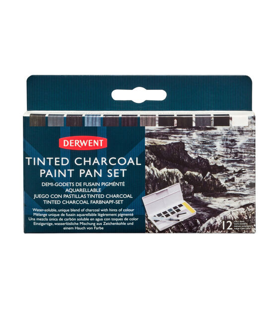 Derwent : Paint Pan : Tinted Charcoal Set of 12