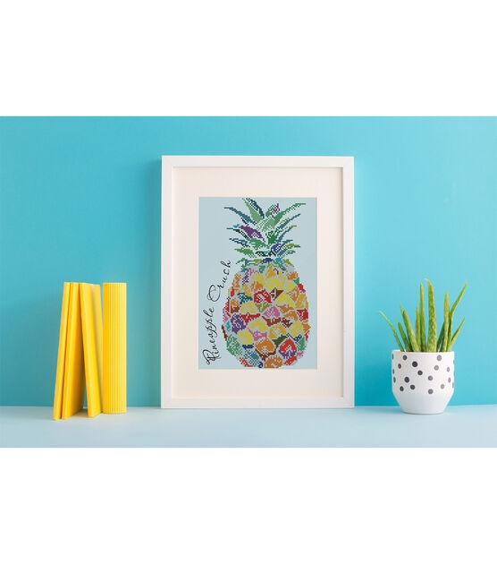 Diamond Dotz 18.5" x 14" Pineapple Crush Embroidery Facet Art Kit, , hi-res, image 2