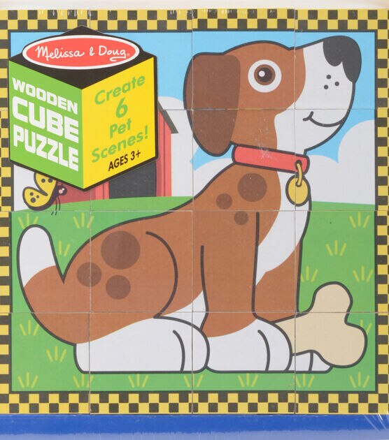 Melissa & Doug Wooden Cube Puzzle Pet