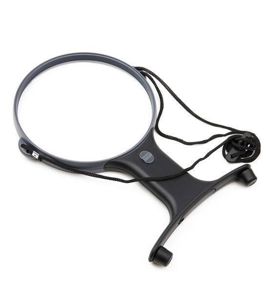 2.25x/5x Hands Free Lighted Dual Use Neck-held Round Magnifier