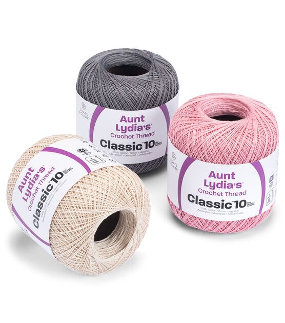 Aunt Lydia's Classic 10, 2730-yd ball Crochet Thread