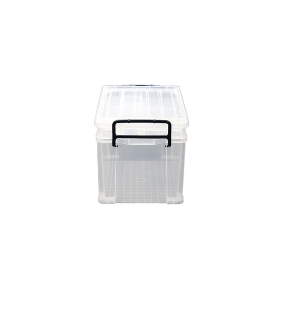 21" x 15" Tall Stackable Durable Plastic Storage Bin With Lid by Top Notch, , hi-res, image 3