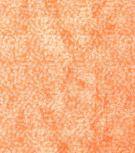 Orange Tonal Vines Quilt Cotton Fabric by Keepsake Calico