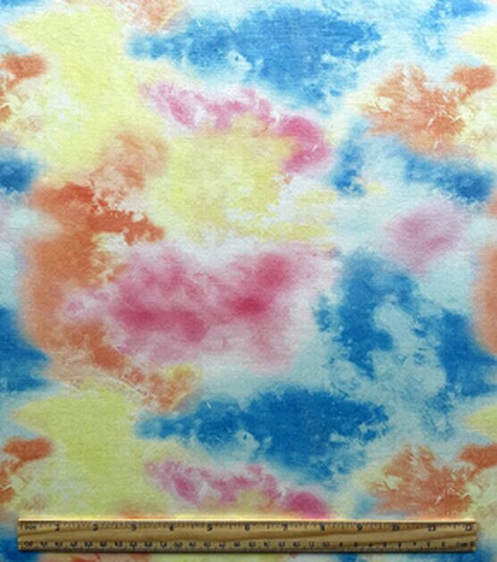 Tie Dye Double Brush French Terry Fabric by POP!, , hi-res, image 2