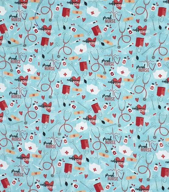 Coffee & Scrubs Super Snuggle Flannel Fabric