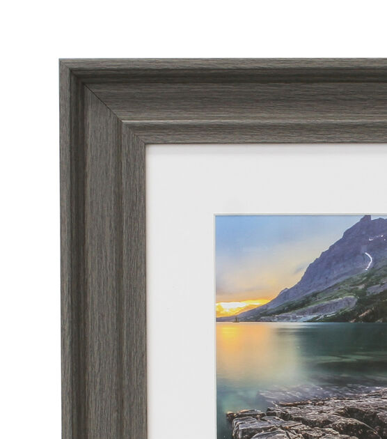 BP 8"x10" Matted to 5"x7" Rustic Gray Wall Frame, , hi-res, image 2