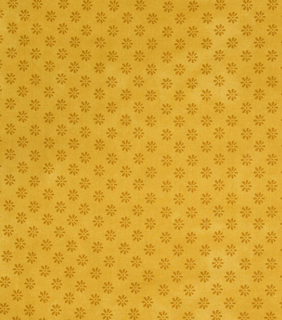 Yellow Ditsy Floral Quilt Cotton Fabric by Keepsake Calico, , hi-res, image 2