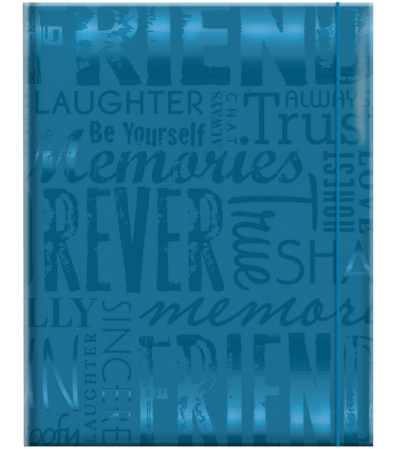 MBI Embossed Gloss Expressions Photo Album Teal Friends
