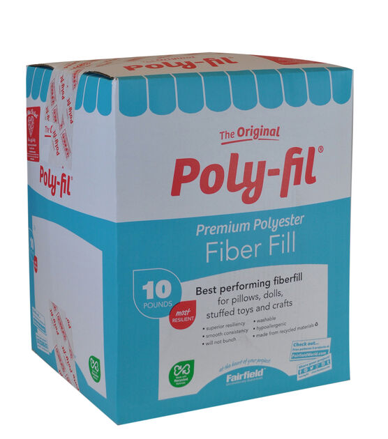 Poly-Fil Premium Polyester Fiber Fill 10lb box