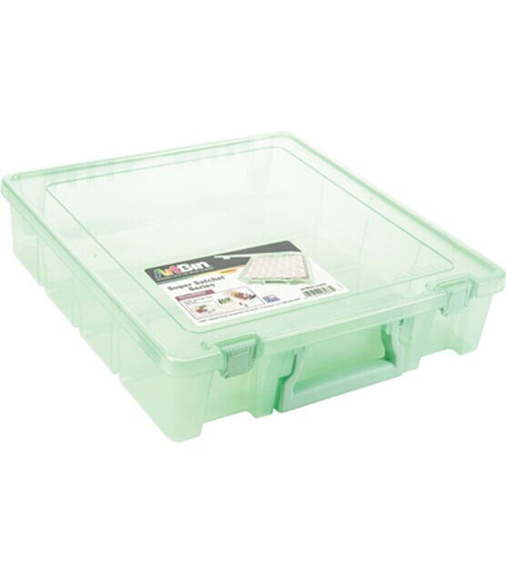 ArtBin 15" Super Satchel Mint 1 Compartment Box With Handle & Latches, , hi-res, image 2