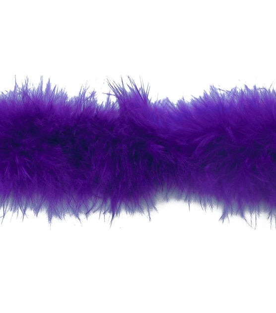 Simplicity Feather Boa Trim 1.5'' Purple