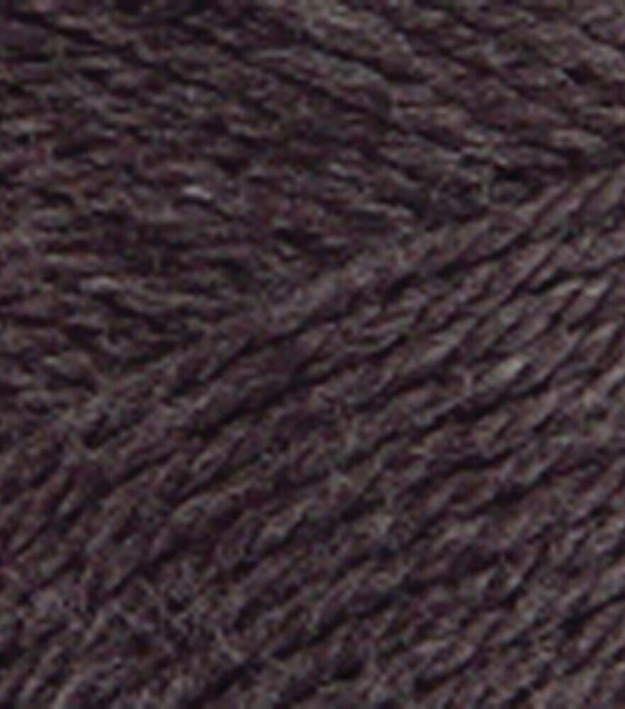 Caron Simply Soft Yarn, Charcoal Heather, swatch, image 46