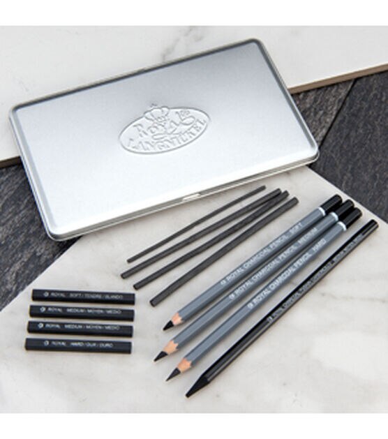 Royal Brush Advanced Charcoal Art Set with Tin, , hi-res, image 7
