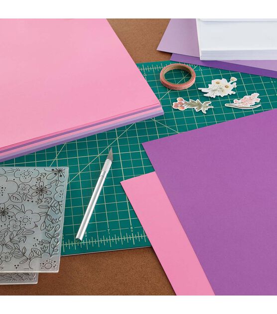 50 Sheet 8.5" x 11" Purple Solid Core Cardstock Paper Pack by Park Lane, , hi-res, image 5