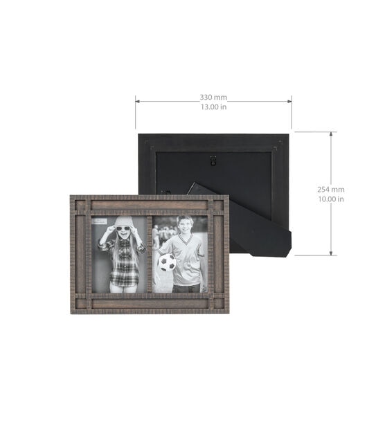 5" x 7" Gray Wood 2 Picture Wall & Tabletop Picture Frame, , hi-res, image 5